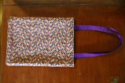 A Christmas gift for my stepmom--a practical, but cute, fabric bag.